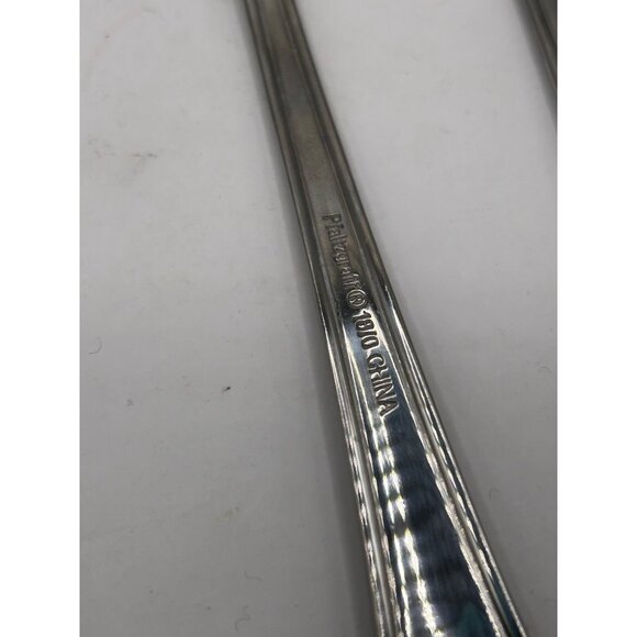 Pfaltzgraff Capri Frost Stainless Steel 4 Dinner Forks Glossy Bevel Finish 18/0 - Picture 5 of 5